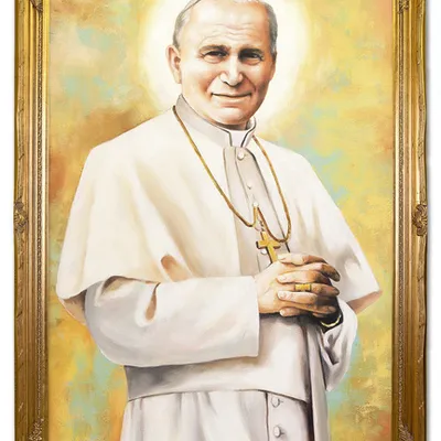 Obraz olejny - papież jan paweł 2 - 94x134 cm - g119206