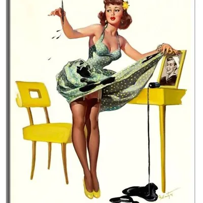 Pin-up girls - ale plama! - 40x50 cm - g17837