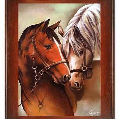 Zwierzęta - biały i brązowy - 72x92 cm - g16437