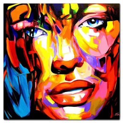 Obraz olejny - abstrakcyjne - 100x100 cm - g111765