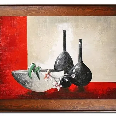 Nowoczesna - czarne szkło - 82x112 cm - g15121