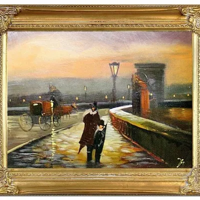Architektura - powrót o zmierzchu - 40x50 cm - g04830