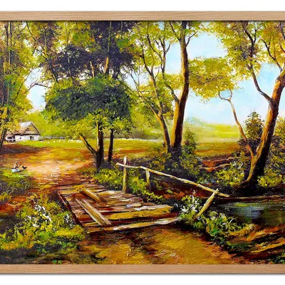 Obraz olejny - pejzaże - 53x73 cm - g119046
