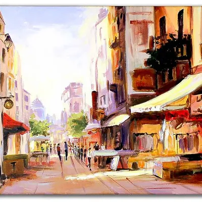 Obraz olejny - architektura - 50x70 cm - g119481