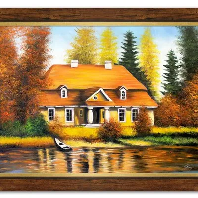 Obraz olejny - pejzaże - 71x101 cm - g118331