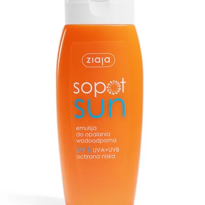Ziaja sopot sun emulsja do opalania wodoodporna spf 6 uva+uvb ochrona niska 150ml