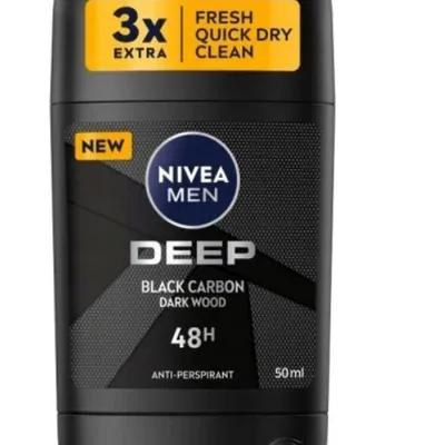 Nivea men deep black carbon antyperspirant w sztyfcie dla mężczyzn 50 ml