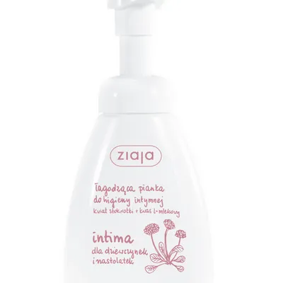 Ziaja intima pianka łagodząca dla dziewczynek i nastolatek do higieny intymnej kwiat stokrotki + kwas l-mlekowy 250ml