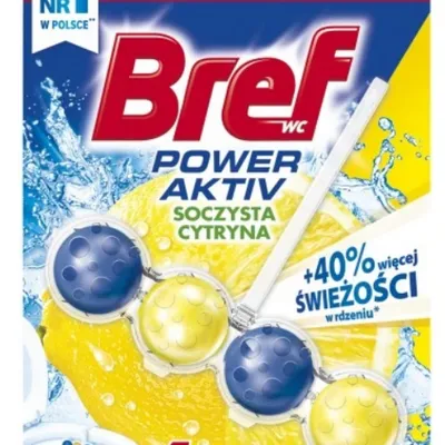 Bref power aktiv wc kostka zapachowa lemon 50 g