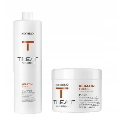 Montibello naturtech keratin force szampon 1000ml+ maska 500ml