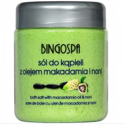 Bingospa sól do kąpieli z olejem makadamia i noni 580g