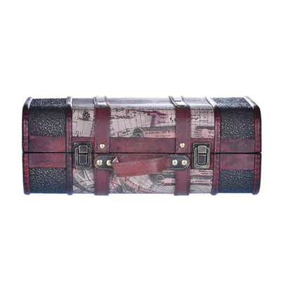 Dear barber vintage wooden suitcase s/s walizka