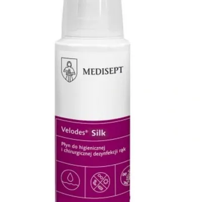 Velodes silk 250 ml płyn do higienicznej i chirurgicznej dezynfekcji rąk MEDISEPT