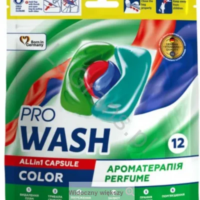Pro wash kapsułki do prania color 12 szt