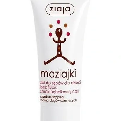 Ziaja maziajki żel do zębów dla dzieci bez fluoru smak bąbelkowej coli 50 ml