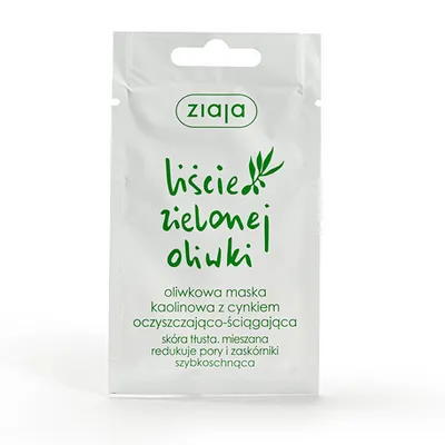 Ziaja liście zielonej oliwki -oliwkowa maska kaolinowa z cynkiem oczyszczająco-ściągająca 7ml