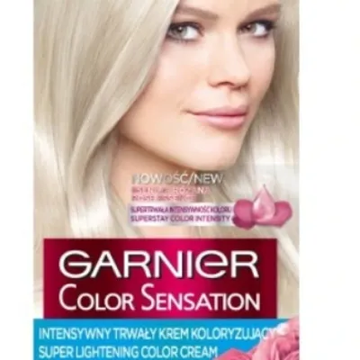 Garnier color sensation farba do włosów s9 srebrny popielaty blond