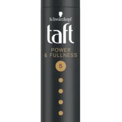 Taft 5 power age & fullness lakier do delikatnych i cienkich włosów czarny 250 ml