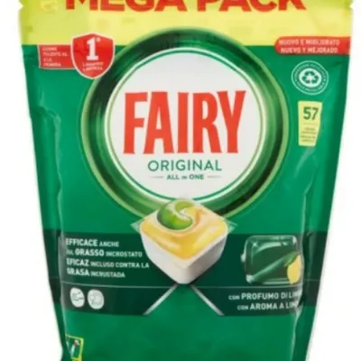 Fairy original lemon all in one kapsułki do zmywarki 57 szt
