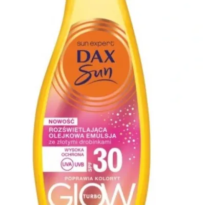 Dax sun emulsja rozświetlająca olejkowa do opalania glow turbo spf 30 175 ml