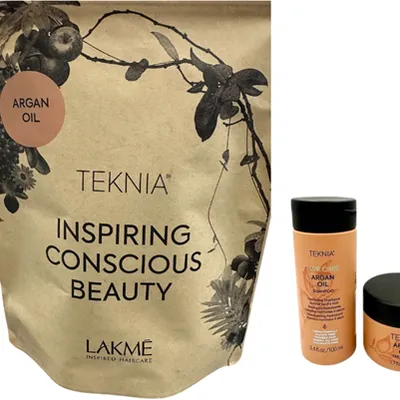 Lakme teknia argan oil travel pack zestaw pielęgnacyjny w podróży