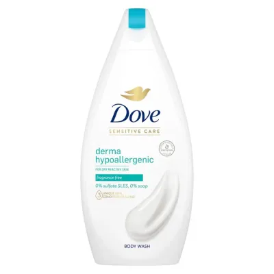 Dove żel pod prysznic derma hypoallergenic 450 ml
