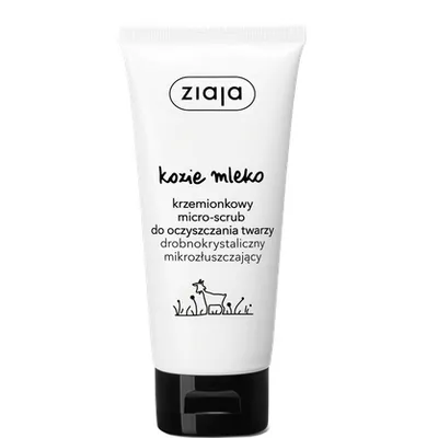 Kozie mleko krzemionkowy micro-scrub do oczyszczania twarzy drobnokrystaliczny mikrozłuszczający 75ml