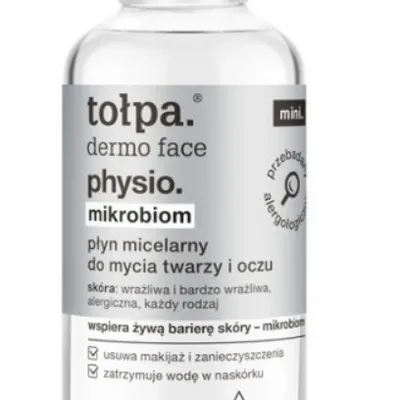 Tołpa dermo face physio mikrobiom płyn micelarny mini do mycia twarzy i oczu łagodzący podrażnienia 100 ml