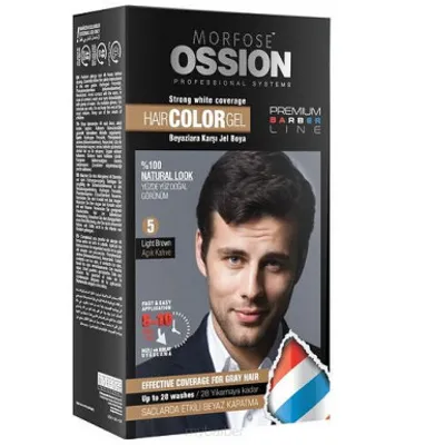 Morfose ossion barber hair color gel 5 40 ml