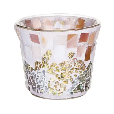 Yankee candle gold & pearl mosaic votive holder