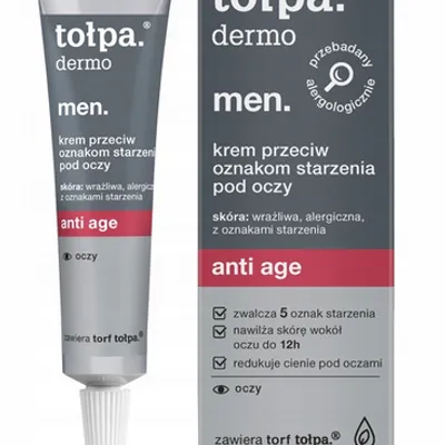 Tołpa dermo men anti age krem przeciw oznakom starzenia pod oczy 10 ml