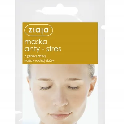 Ziaja maseczka z glinką żółtą anty stres kaolinowa 7 ml