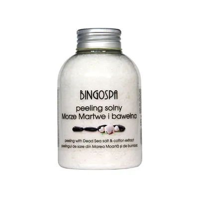 Bingospa peeling solny.morze martwe i bawełna 580g