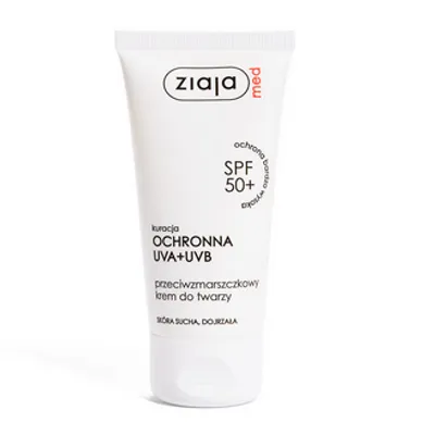 Ziaja med kuracja ochronna uva+uvb przeciwzmarszczkowy krem do twarzy 50 ml