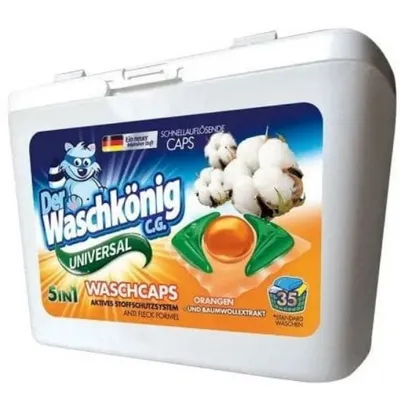 Waschkonig kapsułki do prania universal 5in1 pomarańcza 35 szt