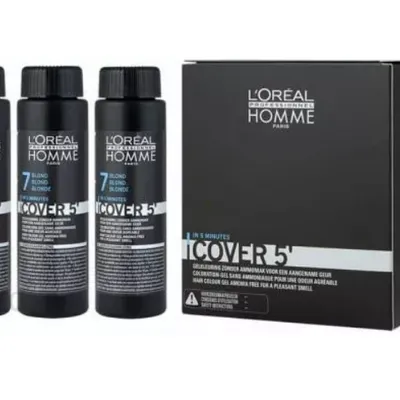 Loreal homme cover 5 tonująca farba do włosów 7 blond 3x50 ml