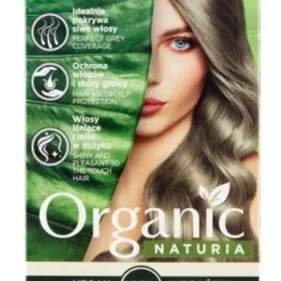 Joanna naturia organic farba do włosów popielaty 314