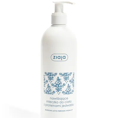 Ziaja nawilżające mleczko do ciała z proteinami jedwabiu 500ml