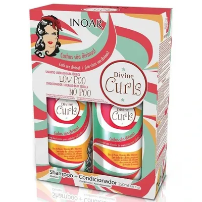 Inoar duo divine curls szampon 250 ml + odżywka 250 ml