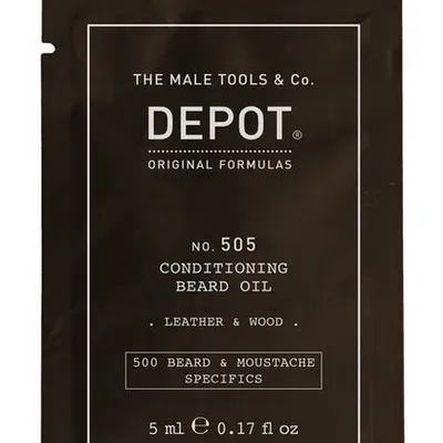 Depot no. 505 olejek do brody leather & wood 5 ml