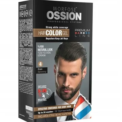 Morfose ossion barber hair color gel 4 40 ml