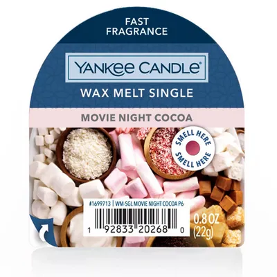 Yankee candle classic wax movie night cocoa 22 g
