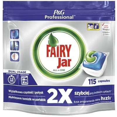 Kapsułki do zmywarki all in one (wszystko w jednym) Fairy 115 szt.