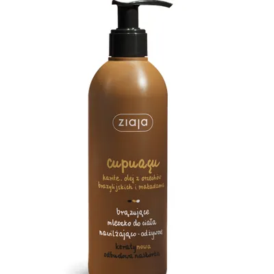 Ziaja cupuacu brązujące mleczko do ciała nawilżająco - odżywcze 300ml