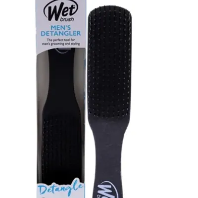 Wet brush men's detangler black leather
