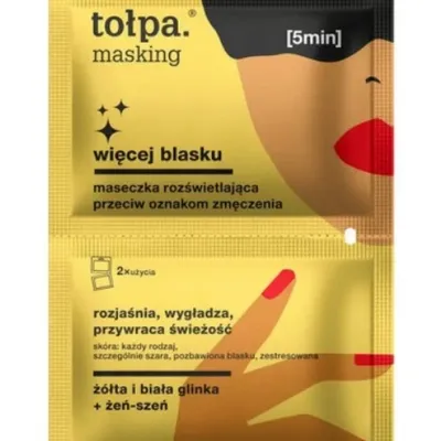 Tołpa masking więcej blasku maseczka 2w1 10 ml
