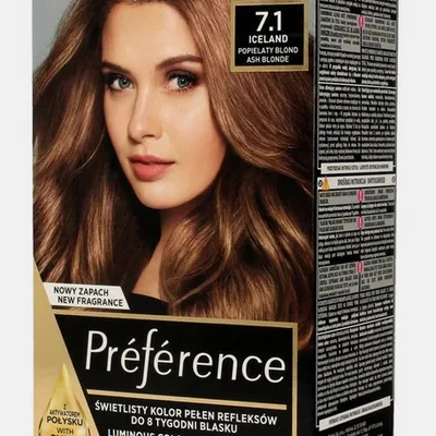 L'oreal paris recital farba do włosów popielaty blond l7.1 iceland