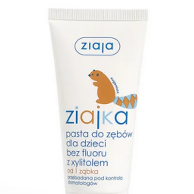 Ziajka pasta do zębów dla dzieci bez fluoru z xylitolem 50 ml