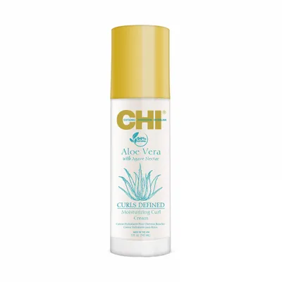 Chi aloe vera curls defined moisturizing curl cream - krem do stylizacji włosów kręconych, 147ml