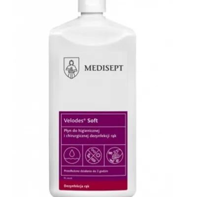 Medisept velodes soft alkoholowy płyn do higienicznej i chirurgicznej dezynfekcji dłoni i skóry 500 ml